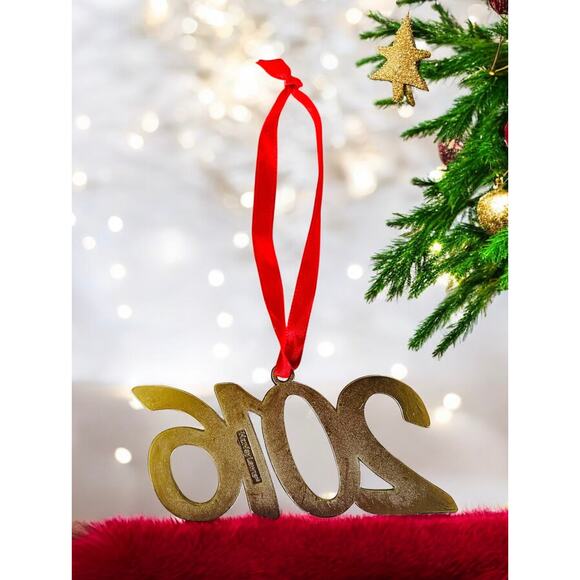 Harvey Lewis 2016 Silver & Fine Crystals Santa Christmas Tree Xmas Ornament - Picture 3 of 3